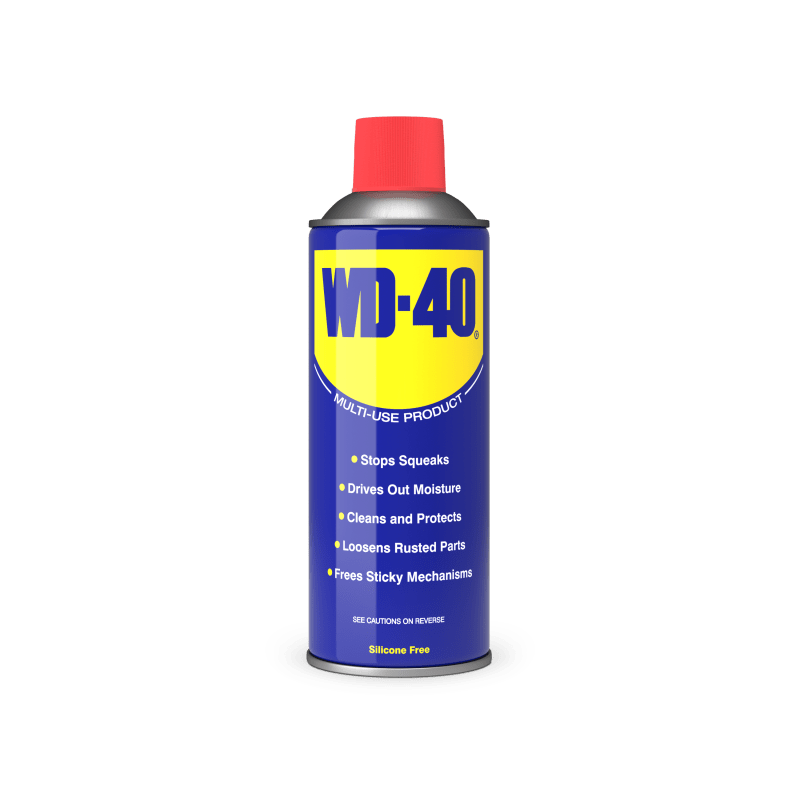 WD-40 Multi-Use Spray 400ml – Rust Prevention, Lubrication, Moisture Displacement & Stuck Parts Loosener