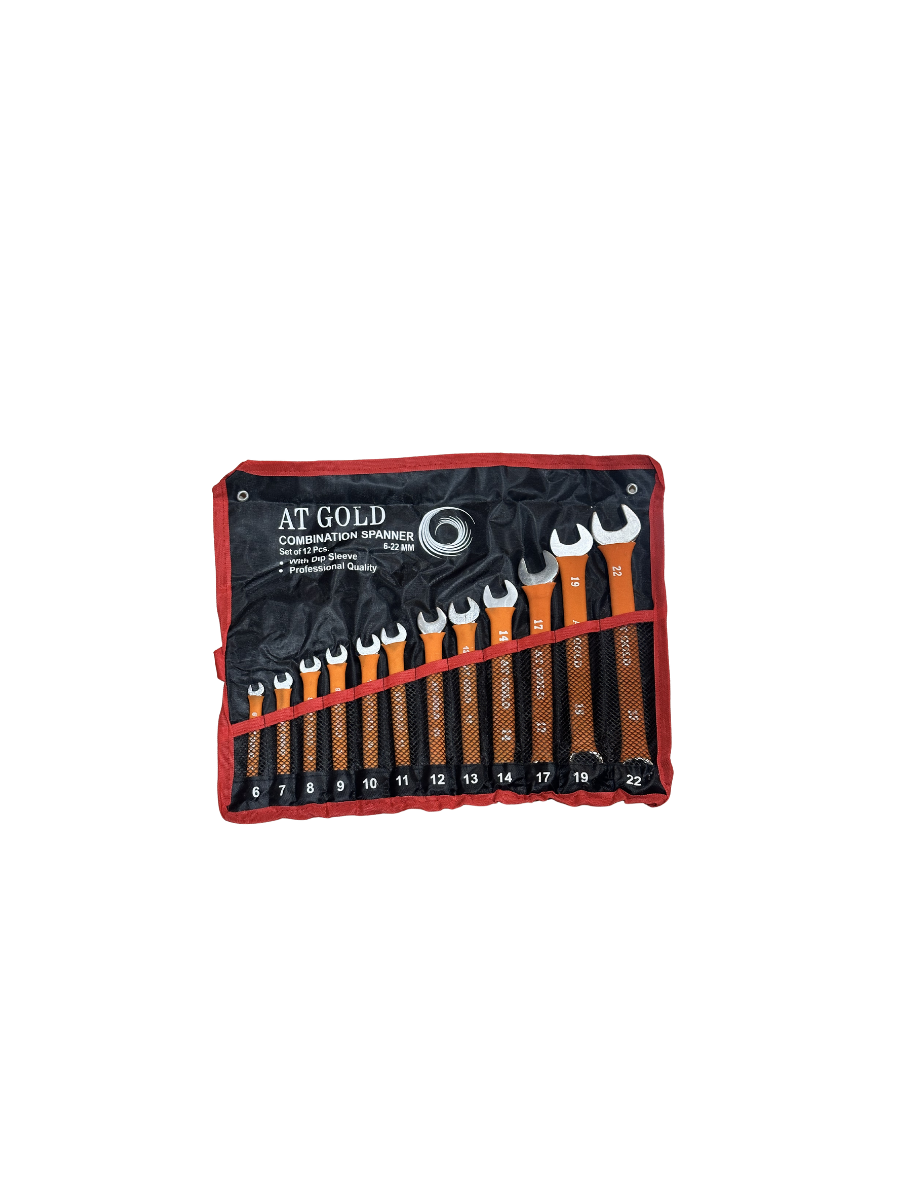 12‑Piece Combination Spanner Set (6–22mm) – Chrome‑Vanadium Metric Wrench Kit for Automotive, DIY & Professional Repair Work
