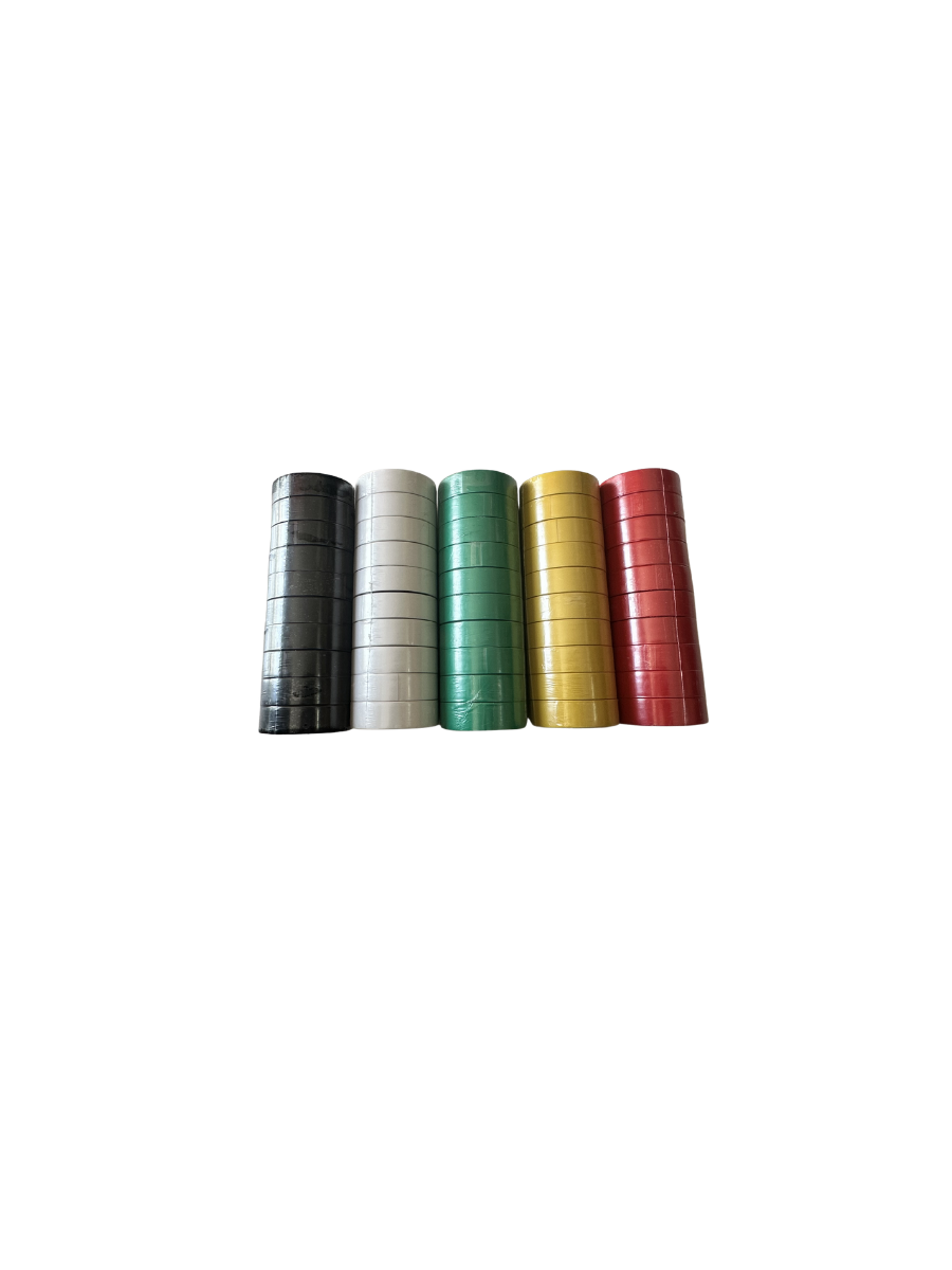 Electrical Insulation Tape Pack of 10 – Strong PVC Waterproof Electricians Tape for Wires, Cables & Short‑Circuit Protection