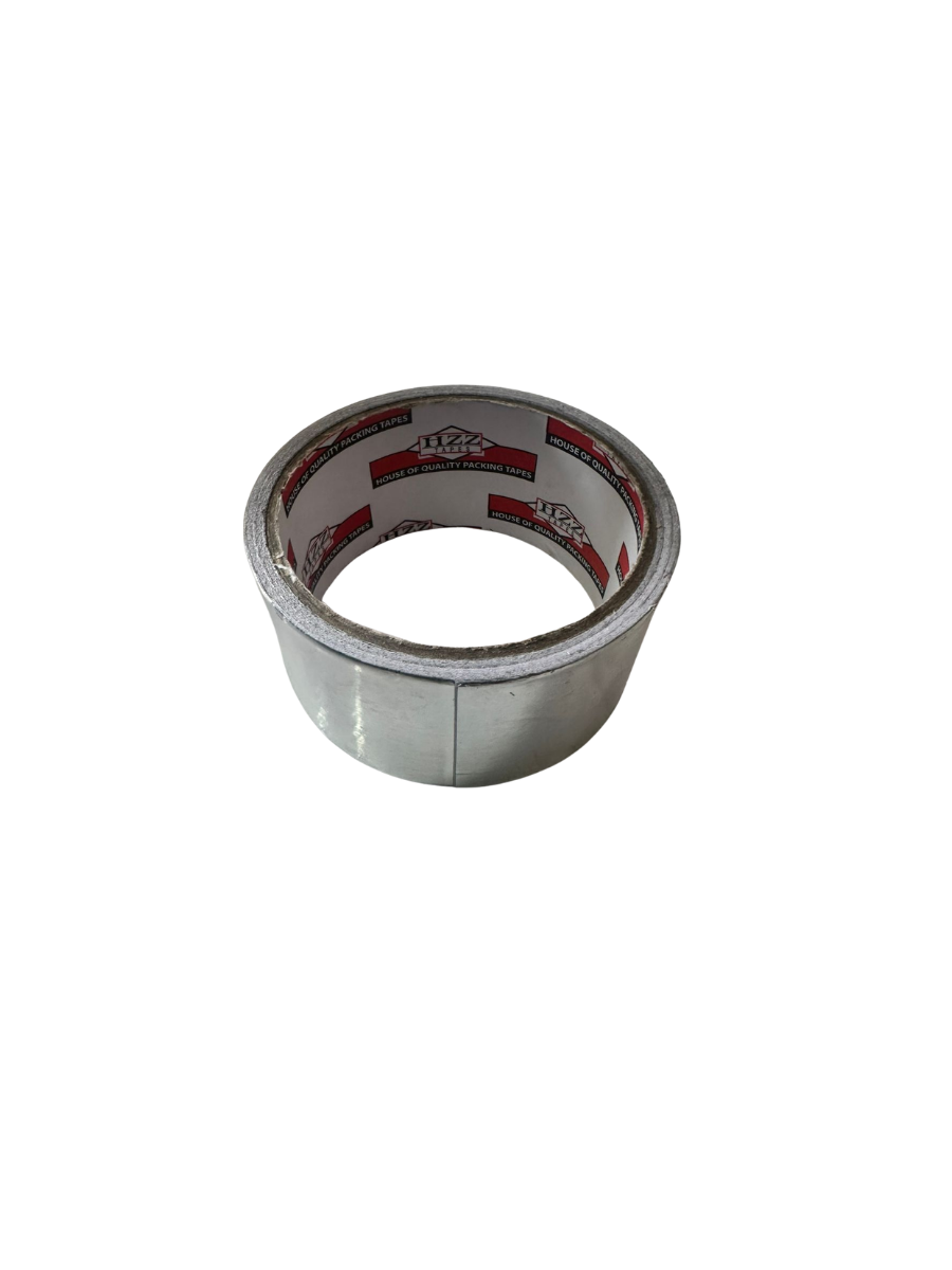 Aluminium Foil Tape 2'' (50mm) x 15m – Heat‑Resistant HVAC Sealing Tape for Insulation, Ducts, Repairs & Waterproofing