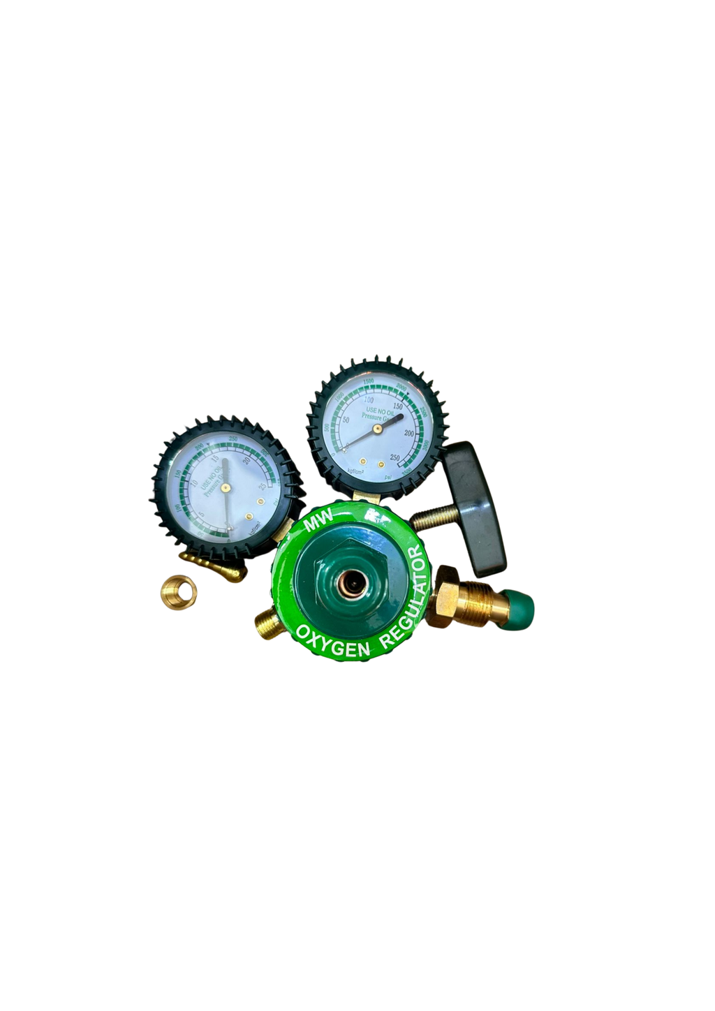 Oxygen Regulator, Heavy Duty Gas Pressure Regulator for Welding, Cutting & Industrial Oxygen Cylinder Use