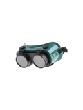 Welding Goggles with Round Glass Lens, Heat Resistant Protective Eye Goggles for Welding, Cutting, Grinding & Industrial Safety