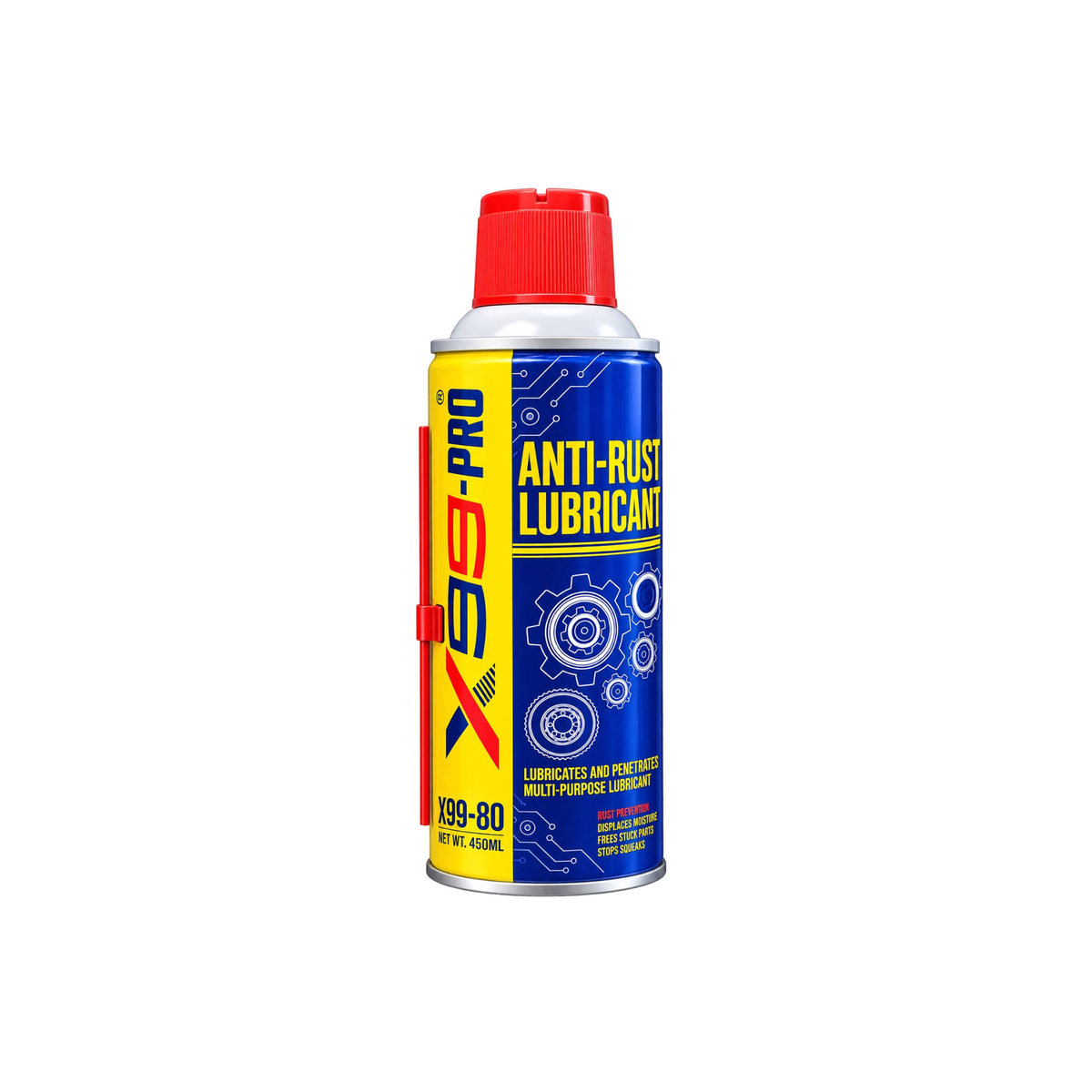 X99-Pro Rust Remover Spray 400ml – Fast-Acting Multi-Purpose Lubricant for Rust Removal, Loosening Stuck Parts & Metal Protection