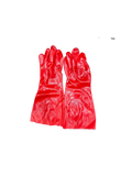 Heavy Duty Red Chemical Rubber Gloves 14", Acid & Alkali Resistant Industrial Safety Gloves
