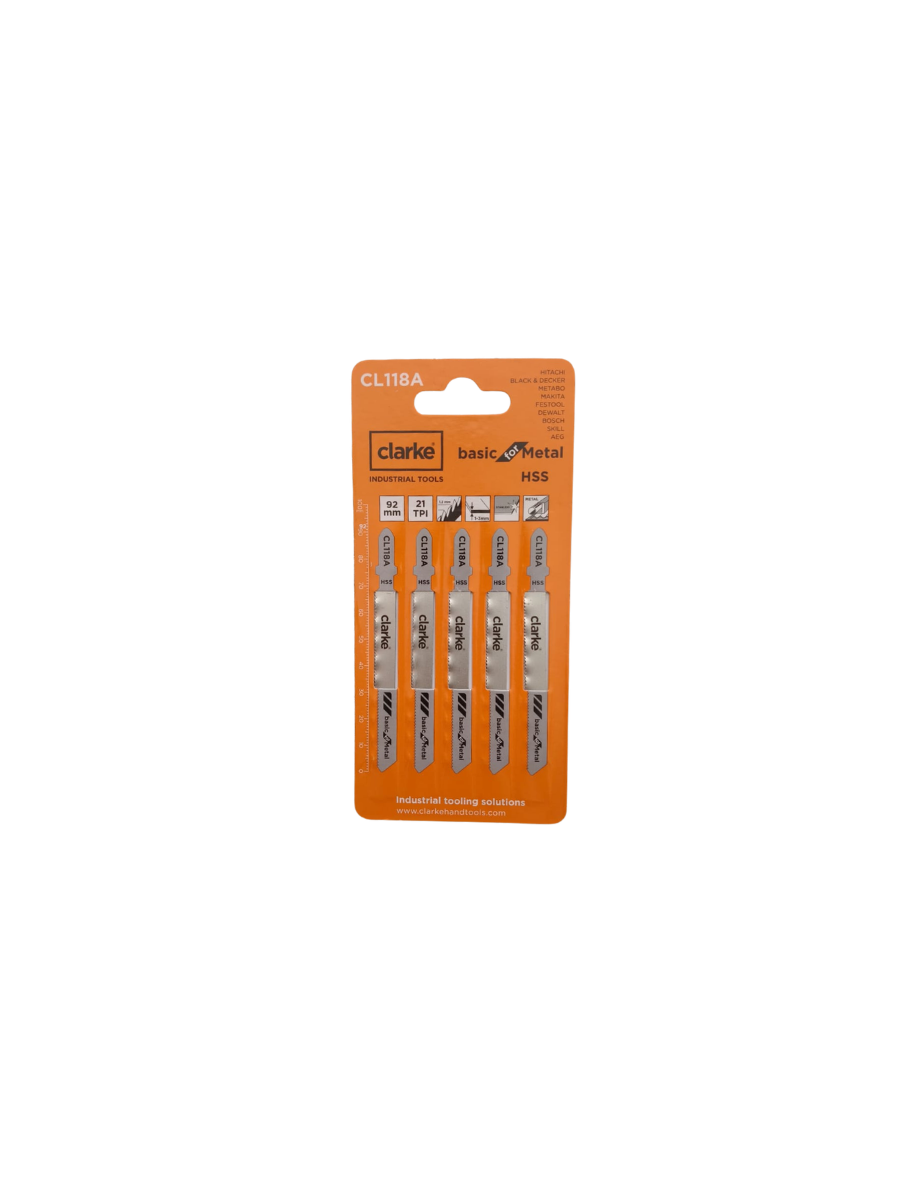 CLARKE CL118A HSS JIGSAW BLADE FOR STEEL