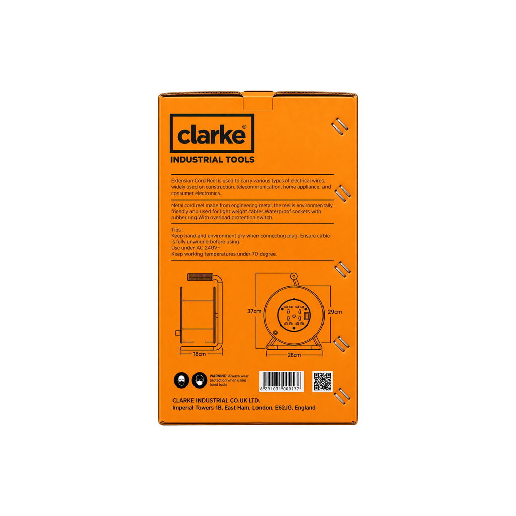 CLARKE ECR50C CABLE REEL 50MTR