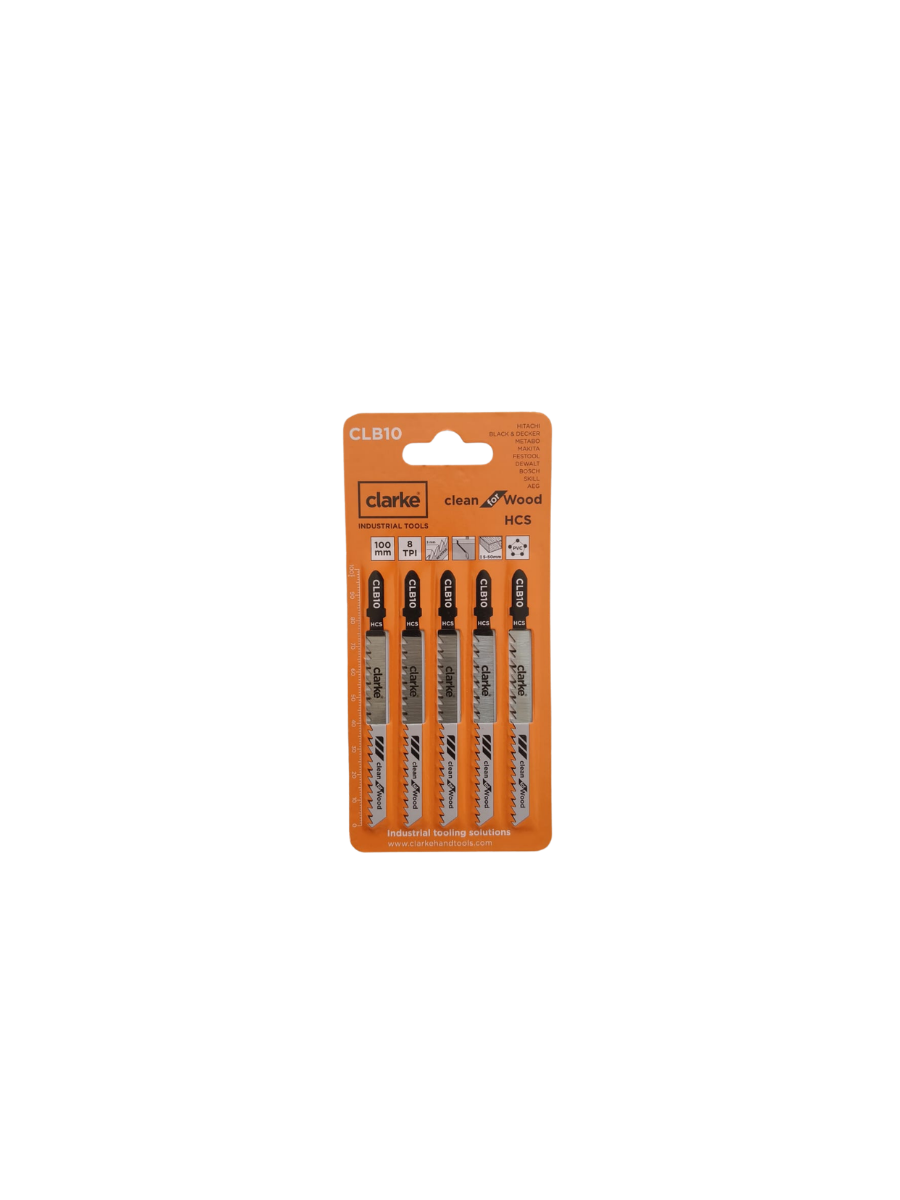 CLARKE CLB10 HCS JIGSAW BLADE FOR WOOD