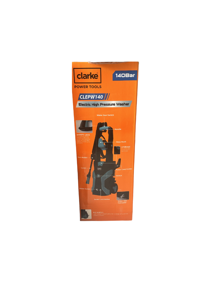 Clarke  CLEPW140 Electric Pressure Washer 140 Bar