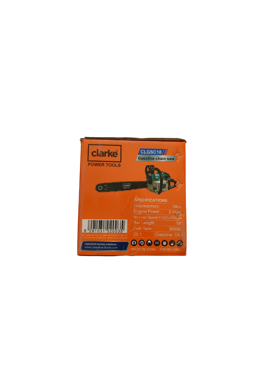 Clarke CLGSC18 Petrol Chain Saw 18″