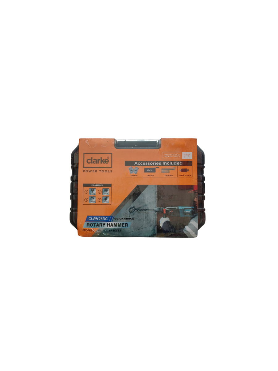 Clarke CLRH26DC Rotary Hammer 26mm with quick chuck