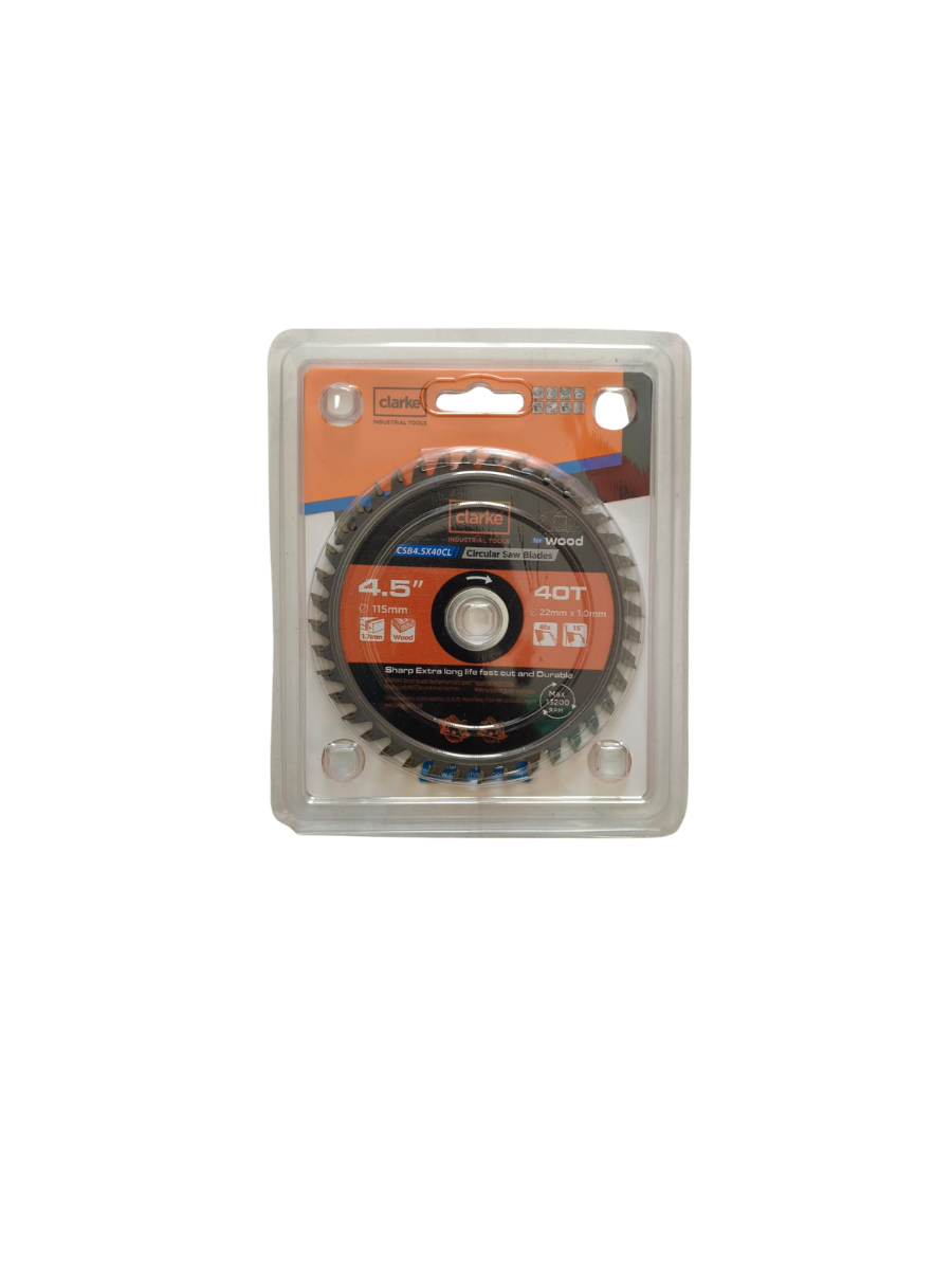 CLARKE CSB4.5X40CL CIRCULAR SAW BLADE 4.5X40 TEETH