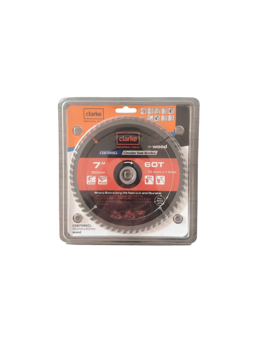 CLARKE CSB7X60CL CIRCULAR SAW BLADE 7X60 TEETH