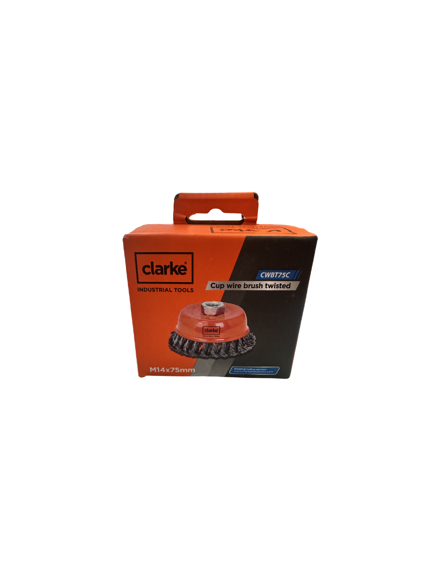 CLARKE CWBT75C CUP WIRE BRUSH TWIST M14X75