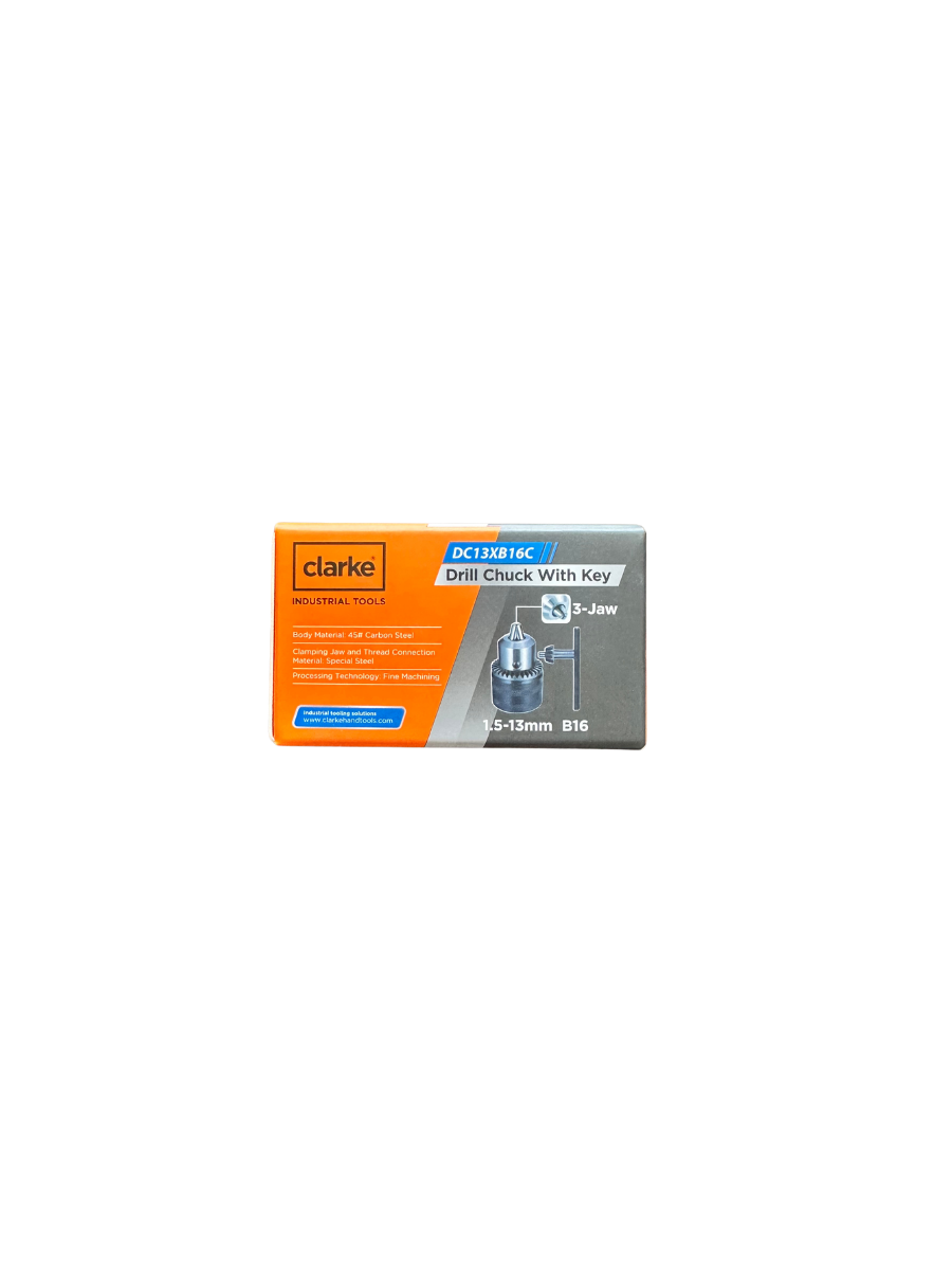 CLARKE DC13XB16C DRILL CHUCK KEY TYPE 1.5-13MM B16