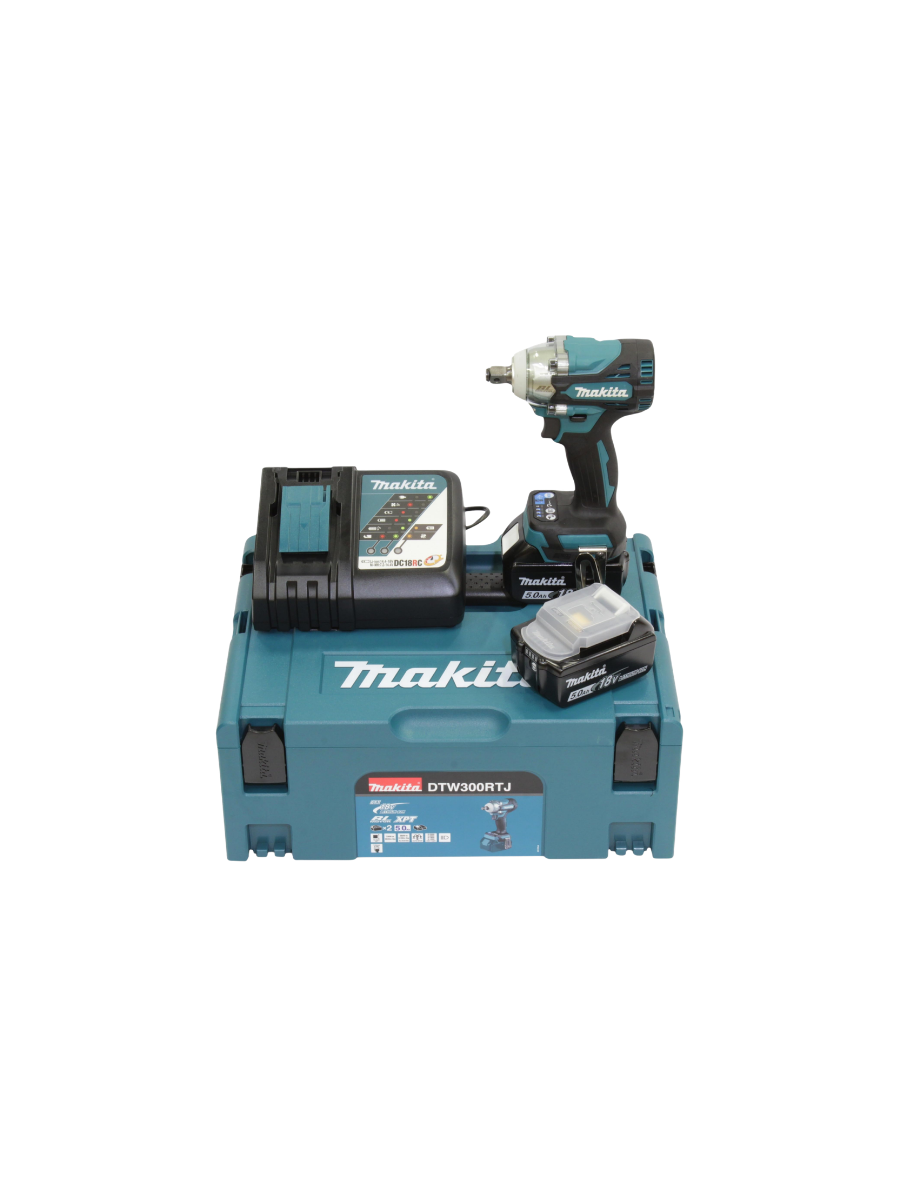 Makita DTW300RTJ Cordless Impact Wrench 1/2" 18V