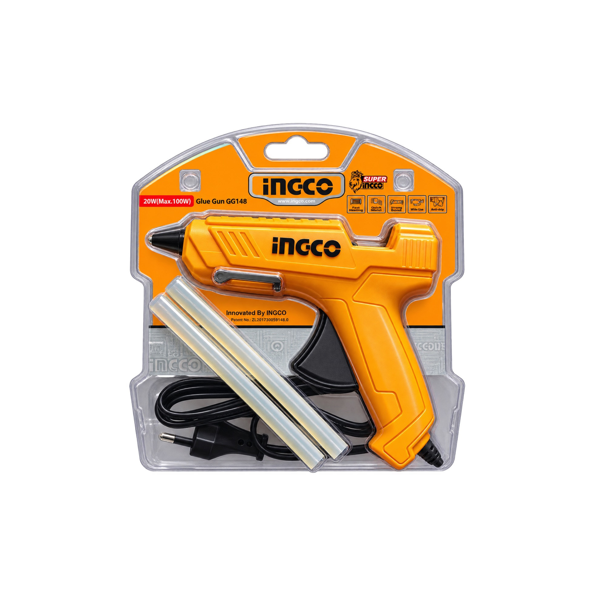 INGCO GG148 20W hot glue gun