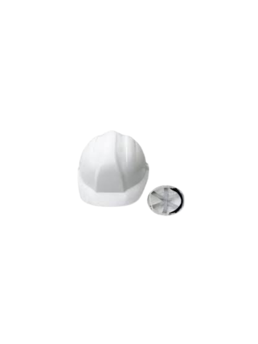 Professional White Safety Helmet with 6-Point Suspension, Impact Resistant Hard Hat for Site Safety