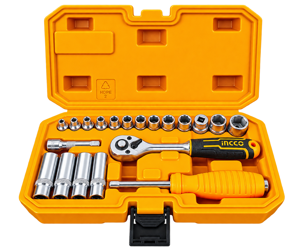 INGCO HKTS14201 SOCKET SET 1/4" 20PC