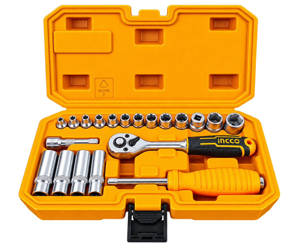 INGCO HKTS14201 SOCKET SET 1/4" 20PC