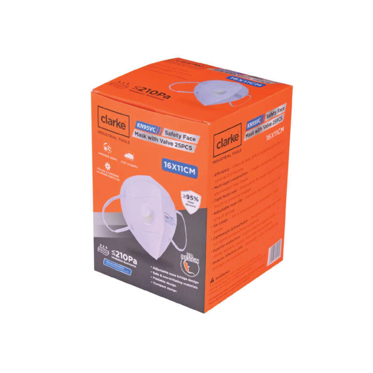 CLARKE KN95C ANTI DUST MASK WITH VALVE