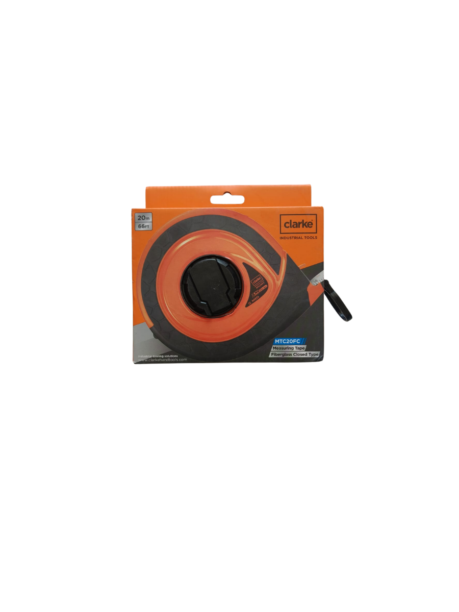 CLARKE MTC20FC MEASURING TAPE CLOSE 20MTR FIBRE