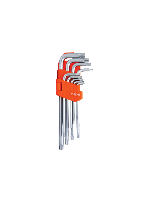 CLARKE 9PCS TORX KEY SET - TAKSLC