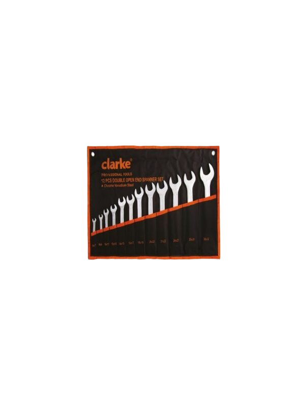 CLARKE OSS6-32C OPEN SPANNER SET 6MM - 32MM  12pc set