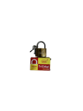 BP Brass Padlock 32mm – Anti‑Rust, Hardened Steel Shackle Lock for Gates, Lockers, Toolboxes & Travel Security