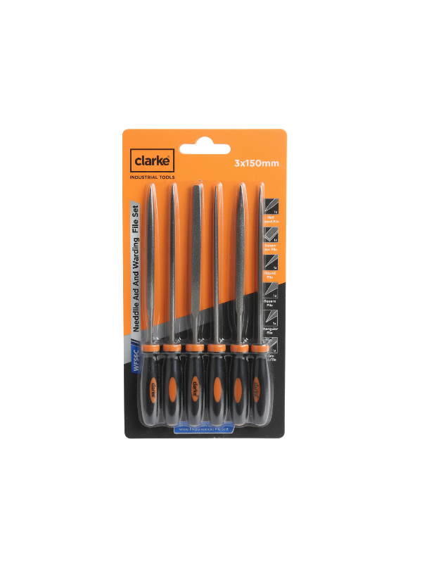 CLARKE WFS6C WARDING FILE SET 140MM 6PCS