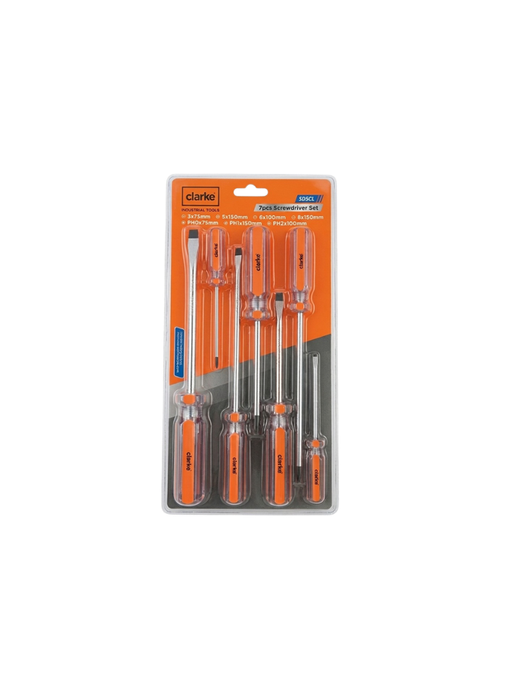 CLARKE SDSCL SCREW DRIVER SET 7PC