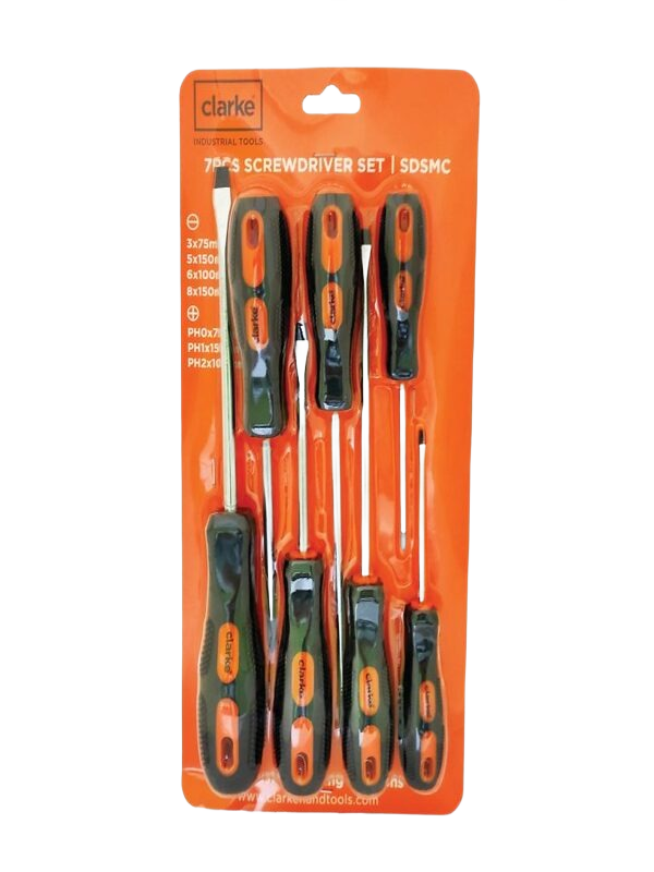 CLARKE SDSFHC 7PC SCREWDRIVER SET