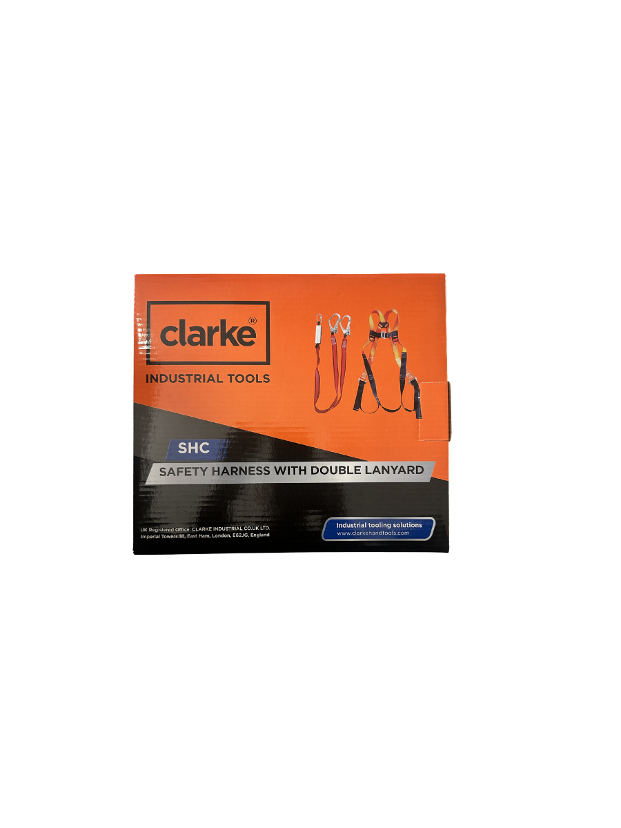 Clarke Safety Harness With Double Lanyard And Shock Absorber - SHC