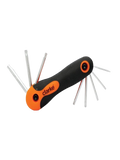 CLARKE TAKSFC  TORX ALLEN KEY SET FOLDING T9-T40 (8PCS SET)