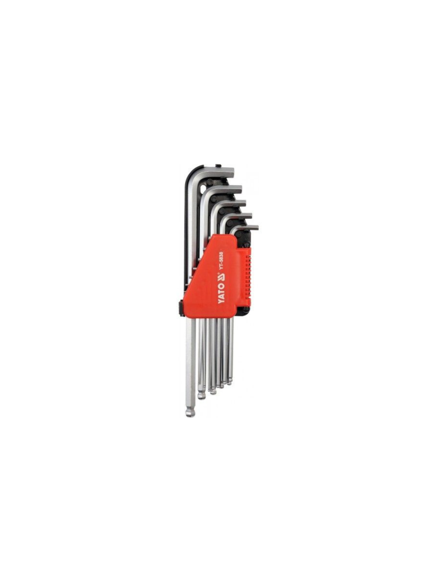 YATO YT-5837 HEX KEY SET BALL END 1/16-3/8"