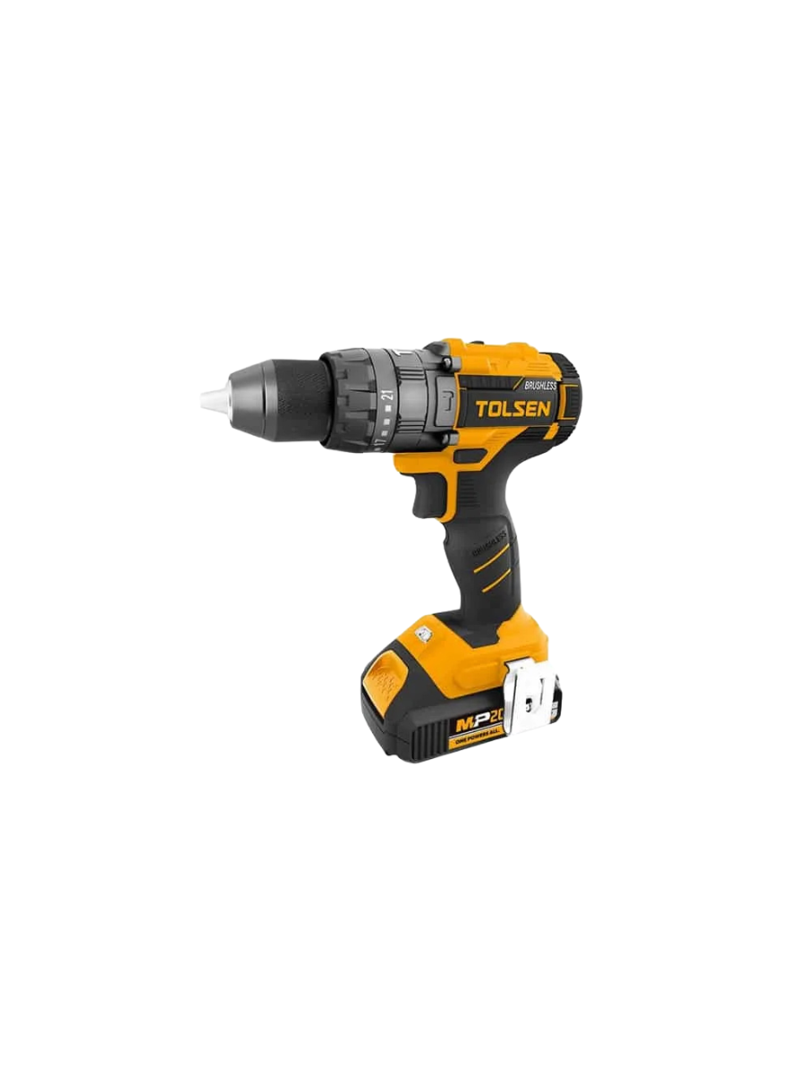 TOLSEN 20V LI-ION BRUSHLESS CORDLESS IMPACT DRILL 87254