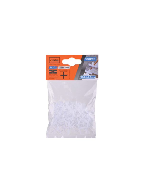 CLARKE TC2C TILE CROSS 2.00MM 100 PCS/POLYBAG