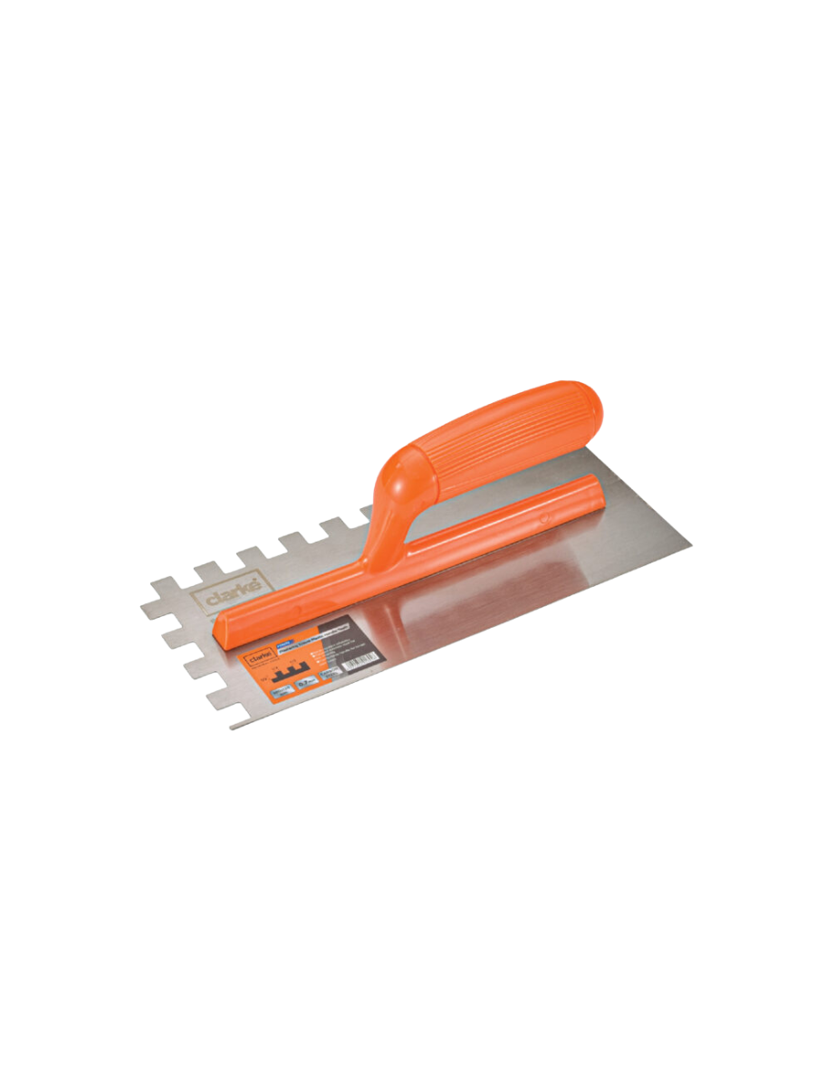 CLARKE PTPHTC PLASTERING TROWEL PLASTIC HANDLE 280*120mm TEETH