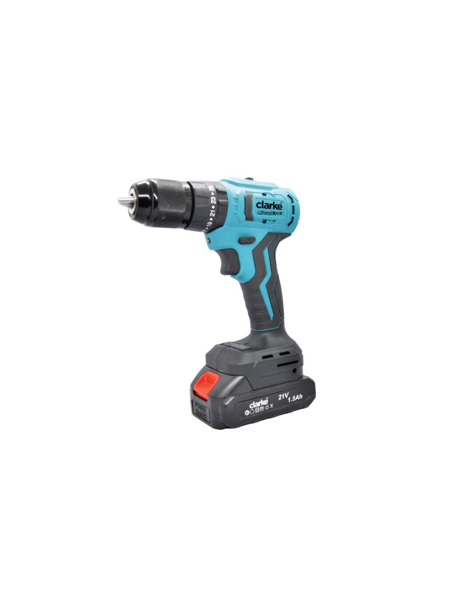 CLARKE CLCRD21HD 21V BRUSHLESS CORDLESS DRILL WITH ACCESSORIES