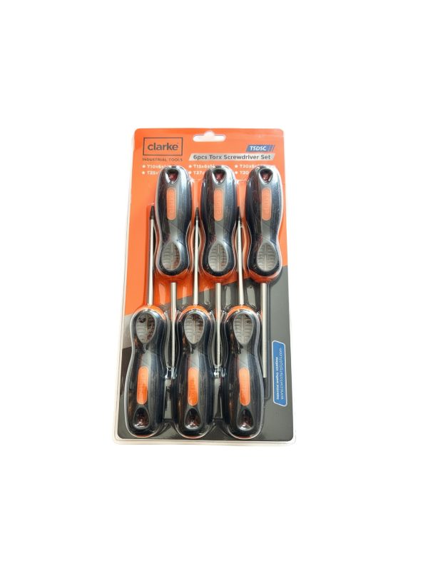 CLARKE TSDSC TORX SCREW DRIVER SET T10 - T30