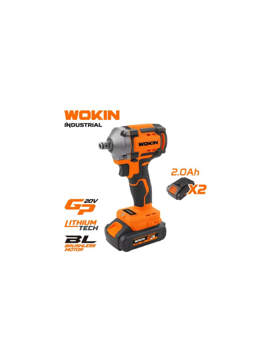 Wokin Cordless Impact Wrench 1/2" 20V