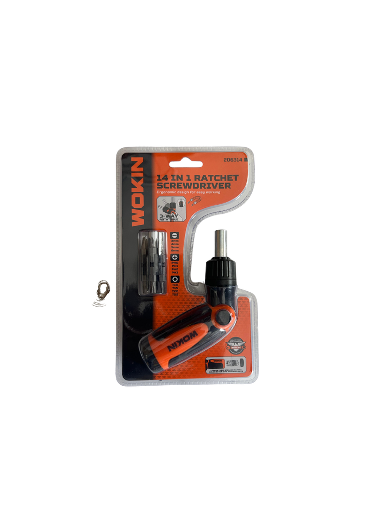WOKIN 206314 14IN1 RATCHET SCREWDRIVER SET