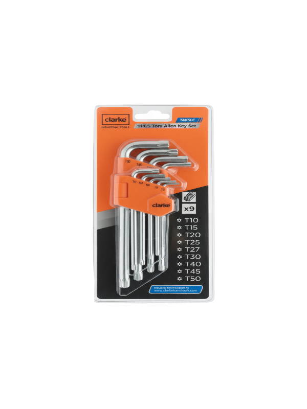 CLARKE 9PCS TORX KEY SET - TAKSLC