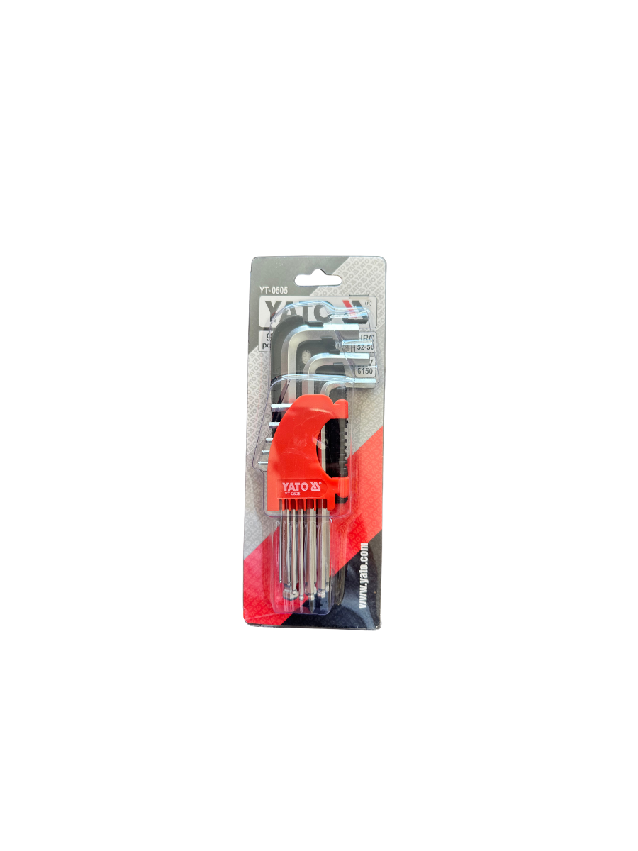 YATO YT-0505 HEX KEY SET BALL END 1.5-10MM