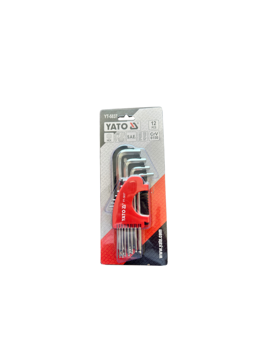 YATO YT-5837 HEX KEY SET BALL END 1/16-3/8"