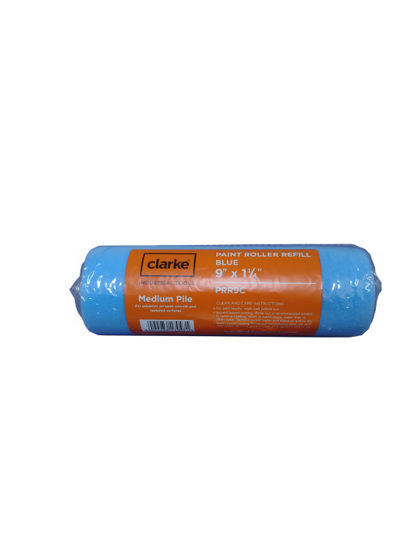 CLARKE PRR 9C PAINT ROLLER REFILL 9" BLUE