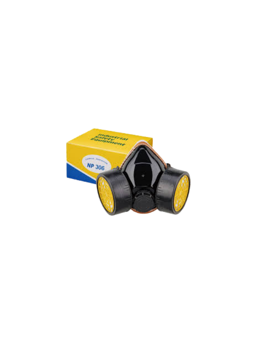 Professional Chemical Mask – Reusable Respirator with Single Filter, Protection Against Dust, Chemicals & Fumes, Adjustable Fit for Industrial & Home Use